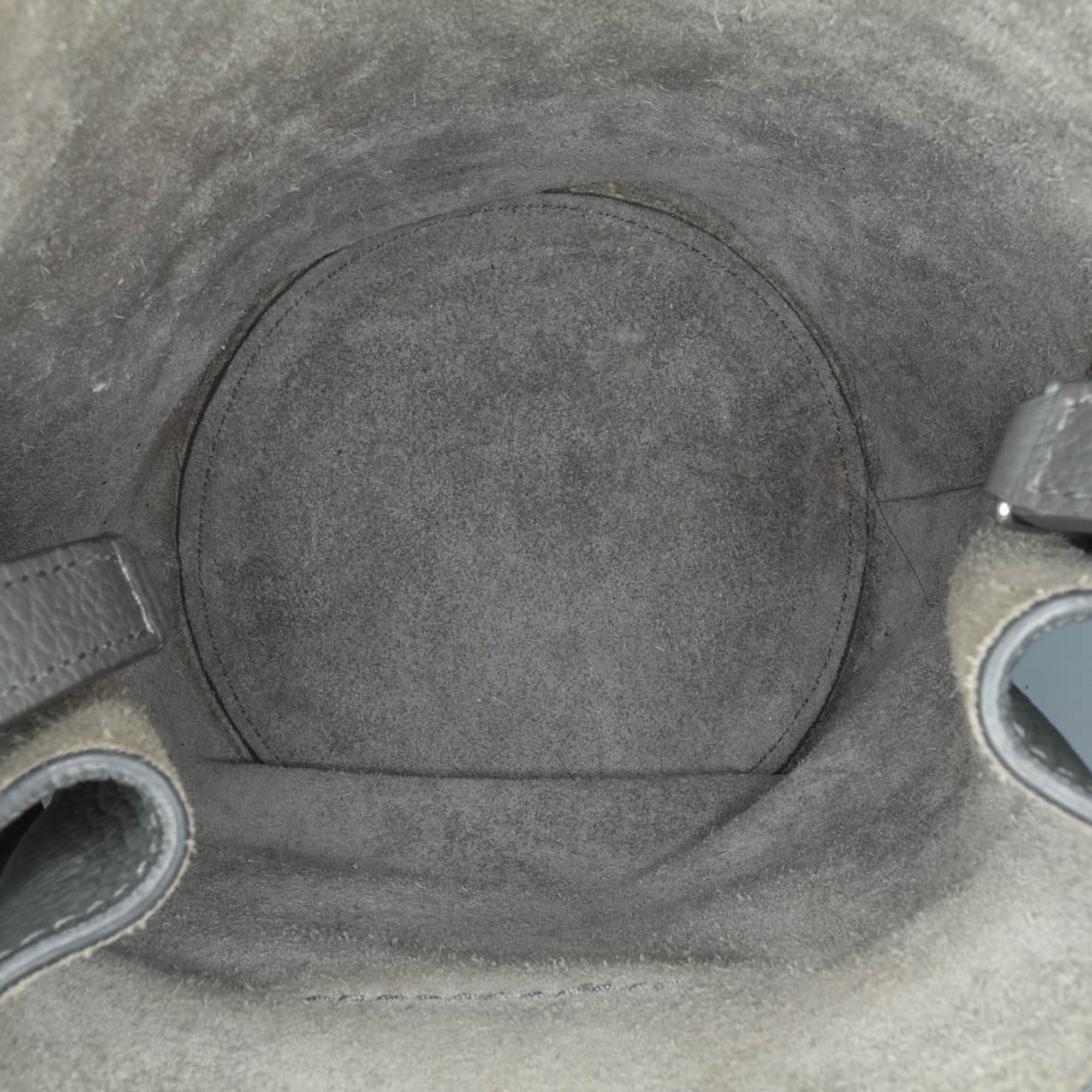 Celine | Pre-Owned Nano Leather Big Bucket Bag | Gray