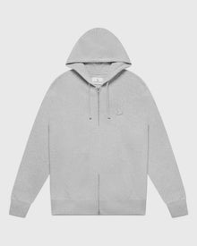 Mens | Classic Full-Zip Hoodie | Ash Heather Grey