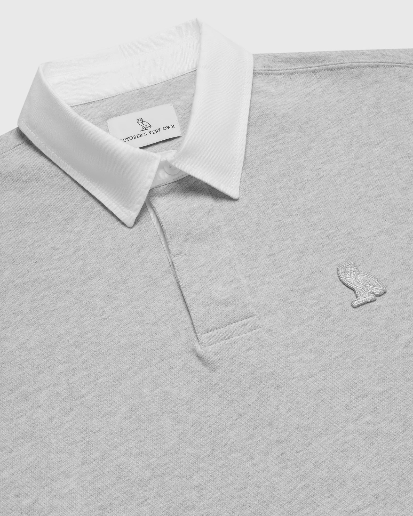 Mens | Classic Rugby Polo | Ash Heather Grey