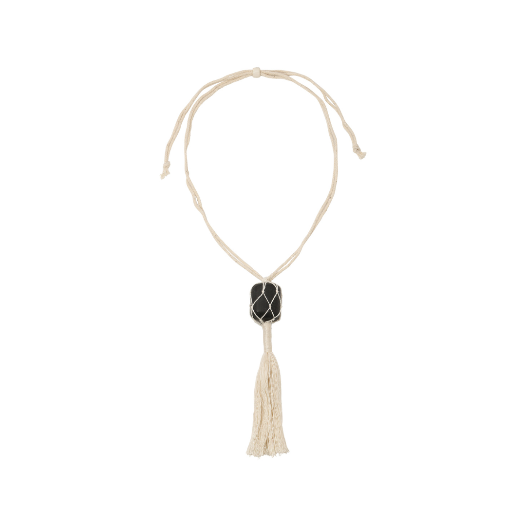 Claudette Necklace | Cream | Black