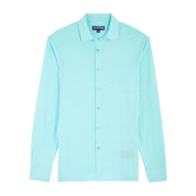 Men | Solid Jersey Tencil Shirt | Spray Lagoon
