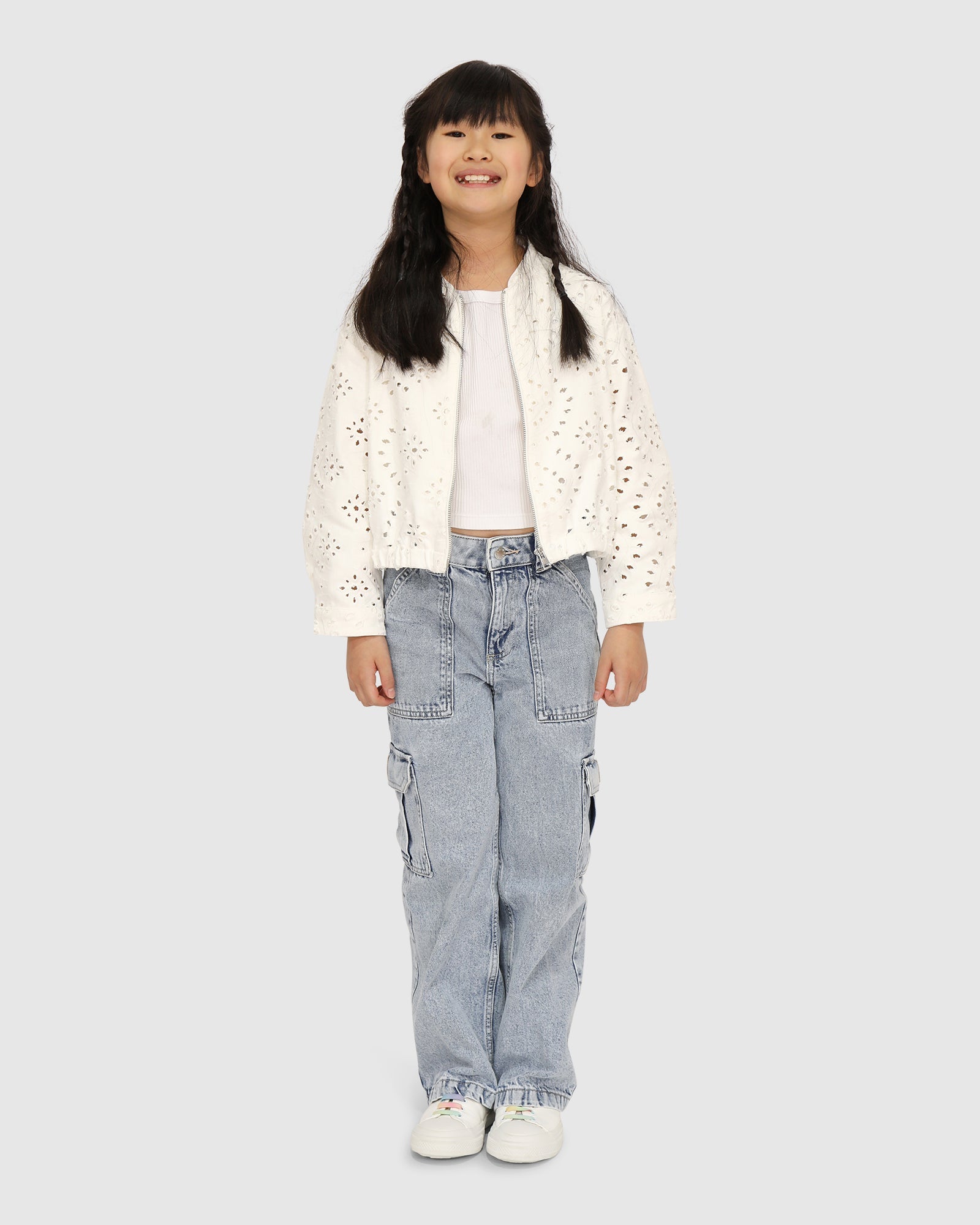 Kids | Cool Like Me Bomber | White