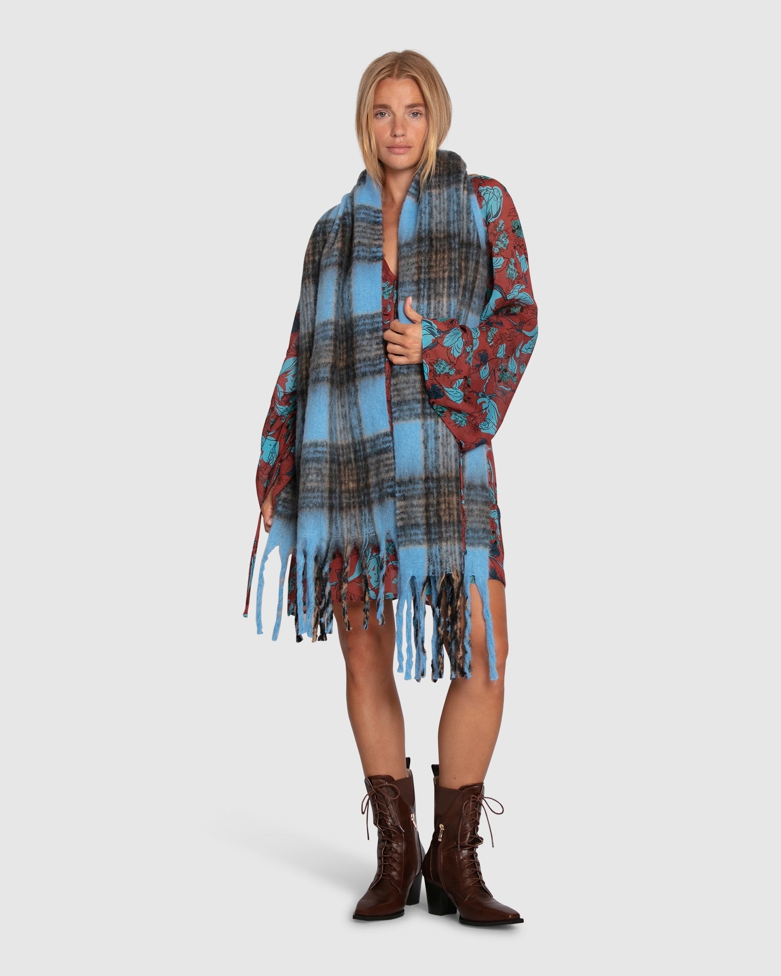 Women | Coming Home Scarf | Blue