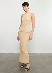 Boucle Knit Skirt | Bleach Sand