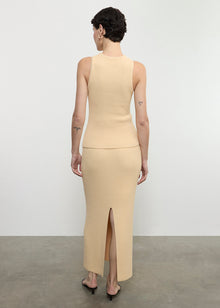 Boucle Knit Skirt | Bleach Sand