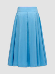 Consuela Pleated Full Skirt | Blue