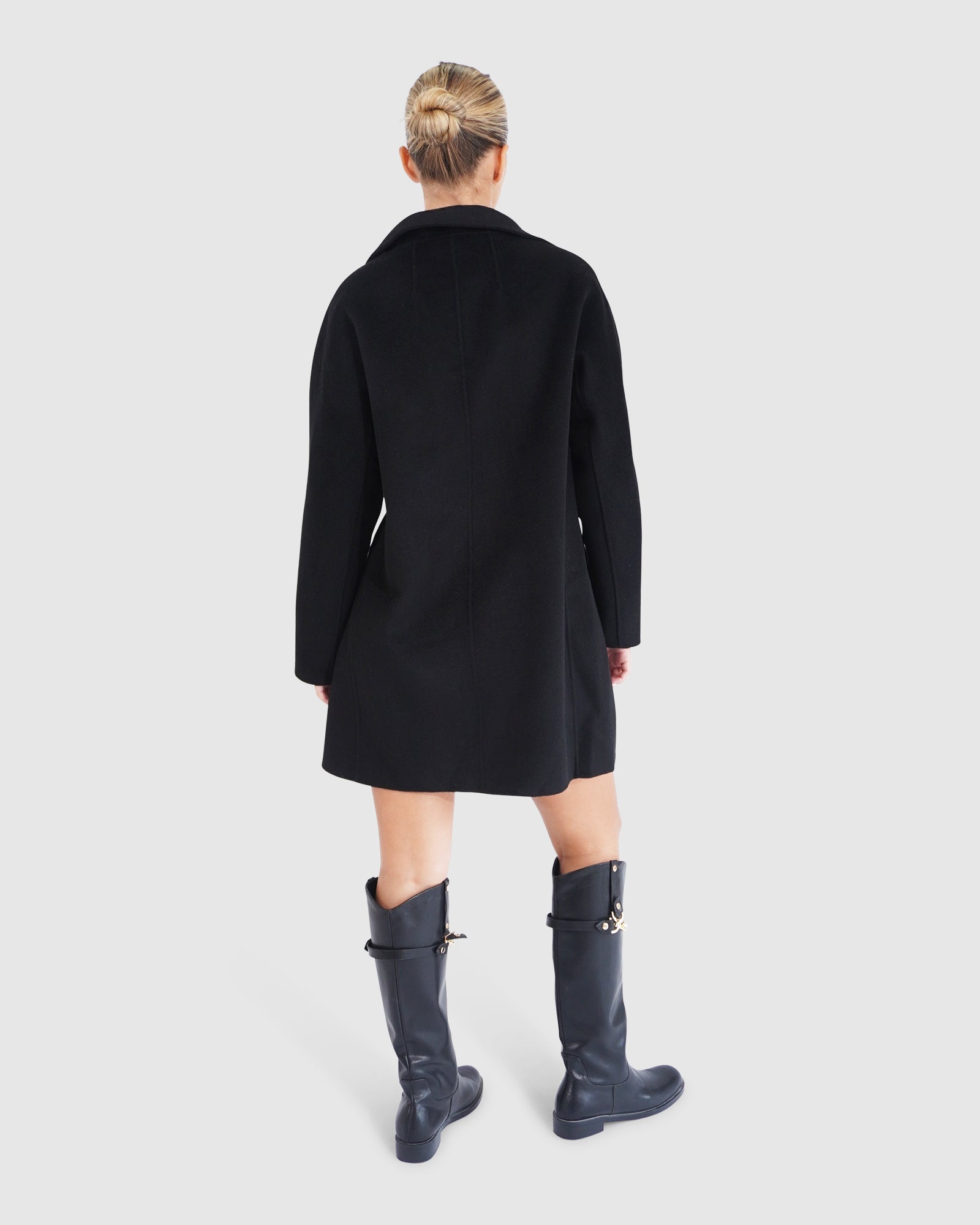 Come On Over Trimmed Coat | Women | Black