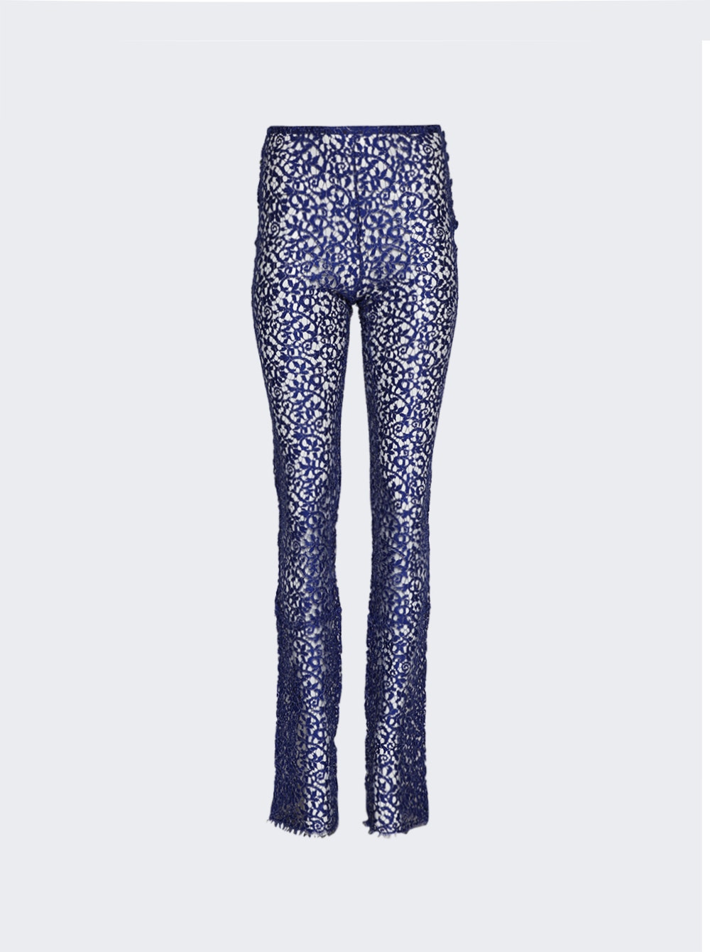 Women | Coperni | Lace Flared Trousers | Royal Blue