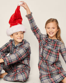 Kid's Brushed Cotton Pajama Set in Westminster Tartan in Westminster Tartan#Color_Westminster Tartan