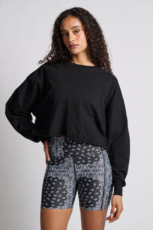 Spirit Jersey | Cropped  Jersey | Black