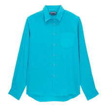 Men | Solid Linen Shirt | Curacao