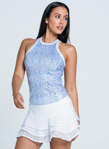 Boho Tile Rib Tank | Royal