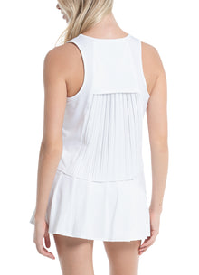 Pleats Please Tank | White