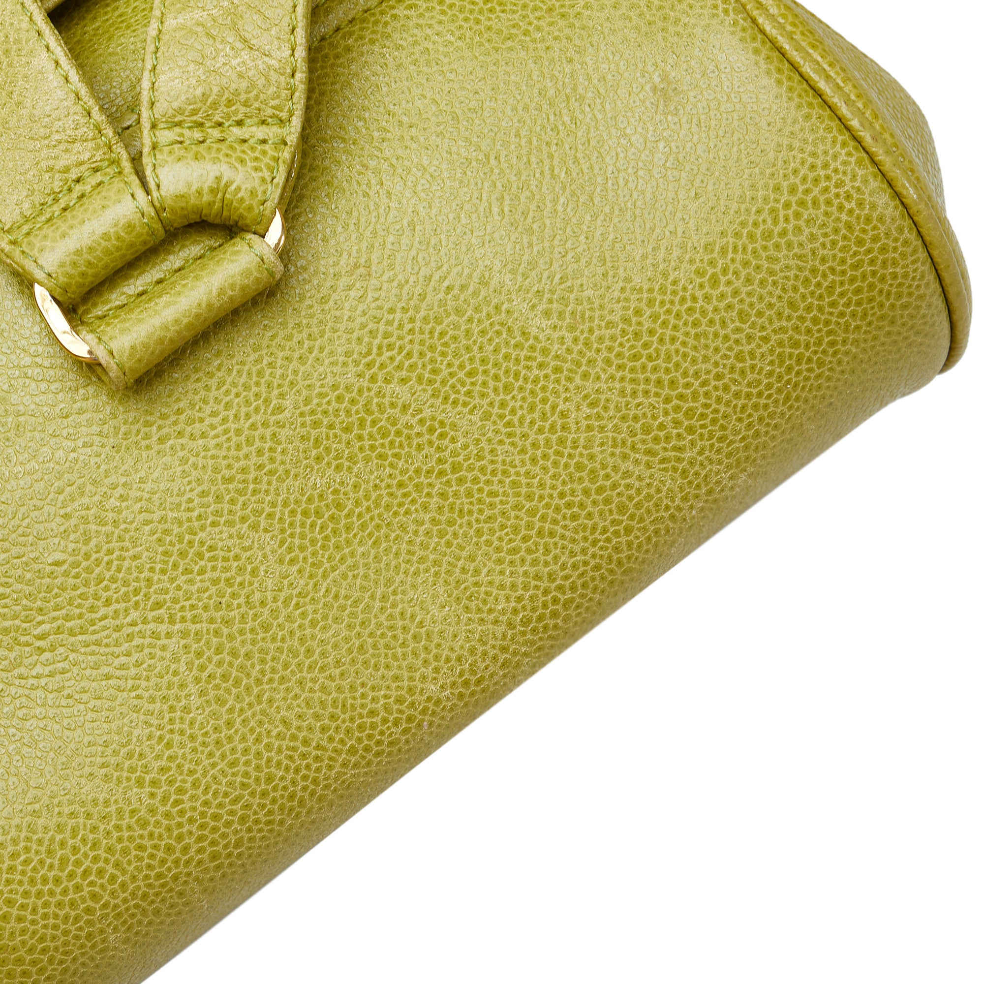 Chanel Pre-Owned Caviar Triple CC Backpack | Women | Green x Light Green