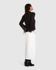 Women | Current Obsession Tie Shirt | Black