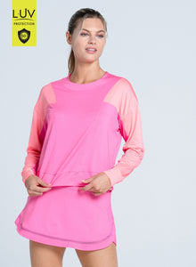 Colorblock Throw Over Long Sleeve | Taffy