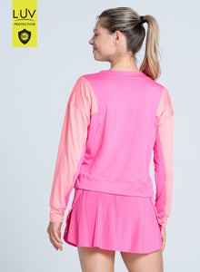 Colorblock Throw Over Long Sleeve | Taffy