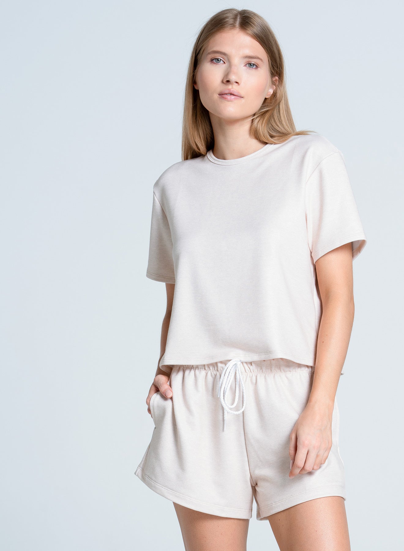 Renew Heather Short Sleeve | Beige