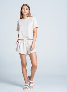 Renew Heather Short Sleeve | Beige