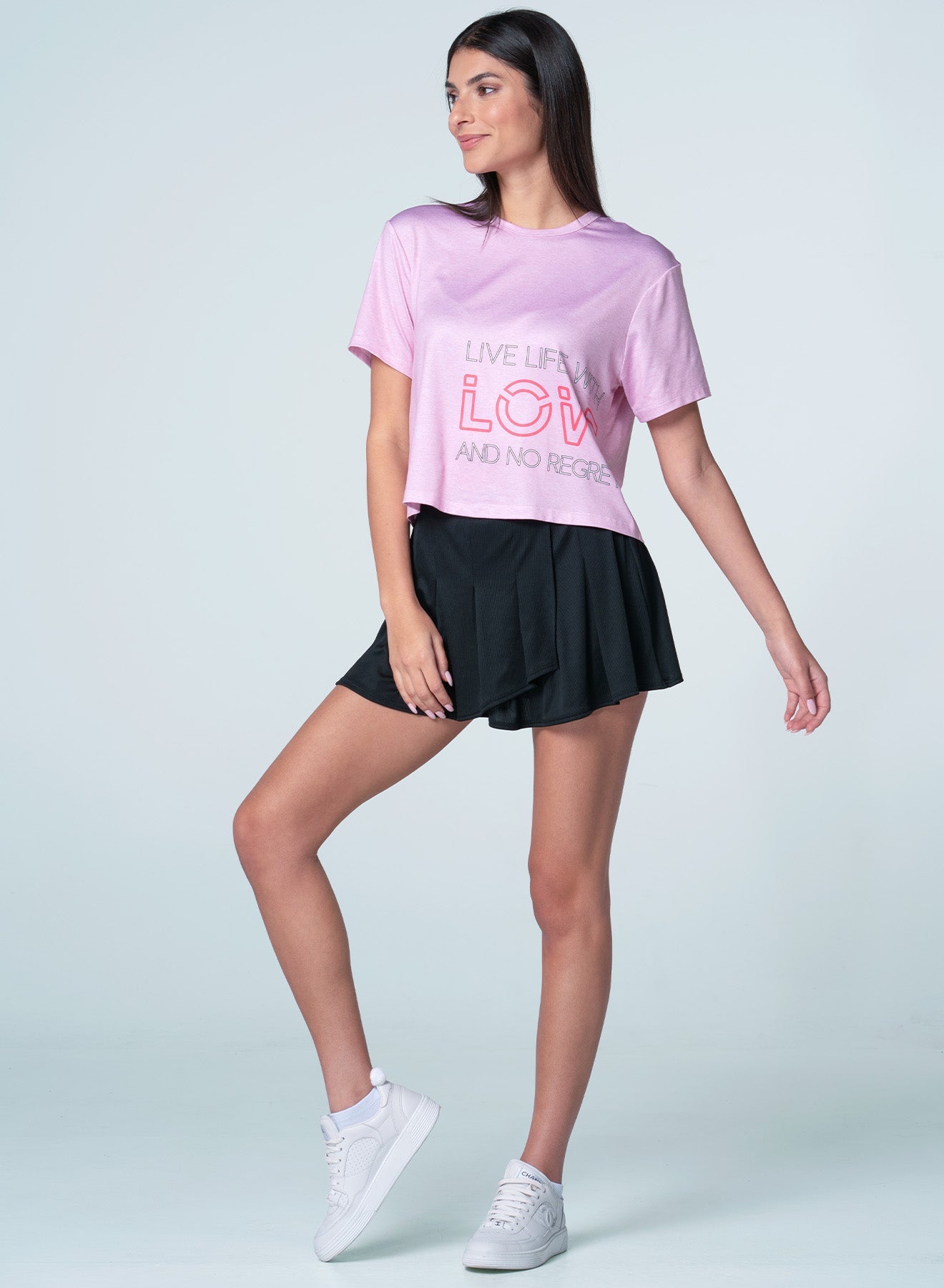 Live Life With Love Short Sleeve | Pink