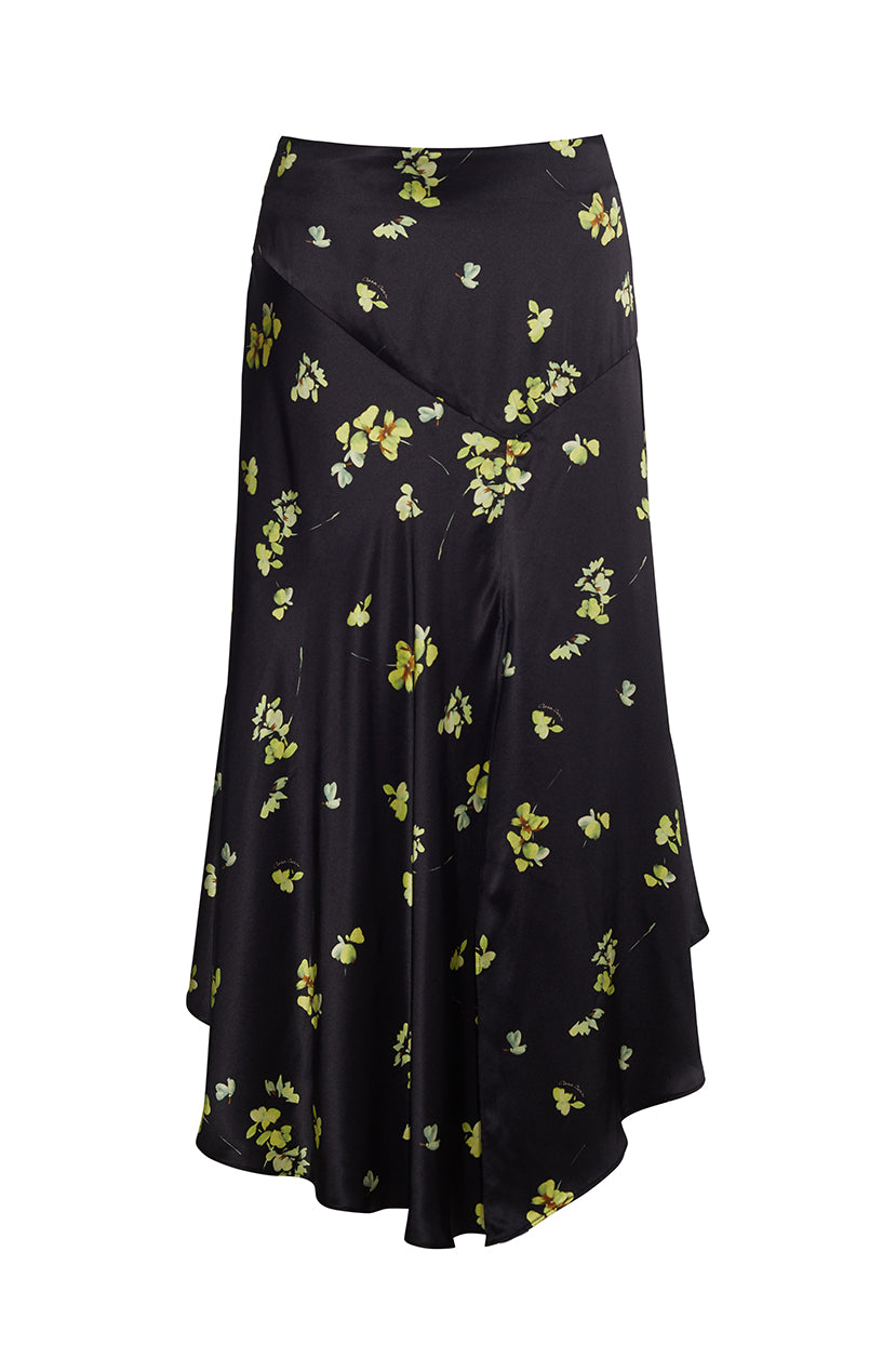 Callie Skirt | Black Flower Shower