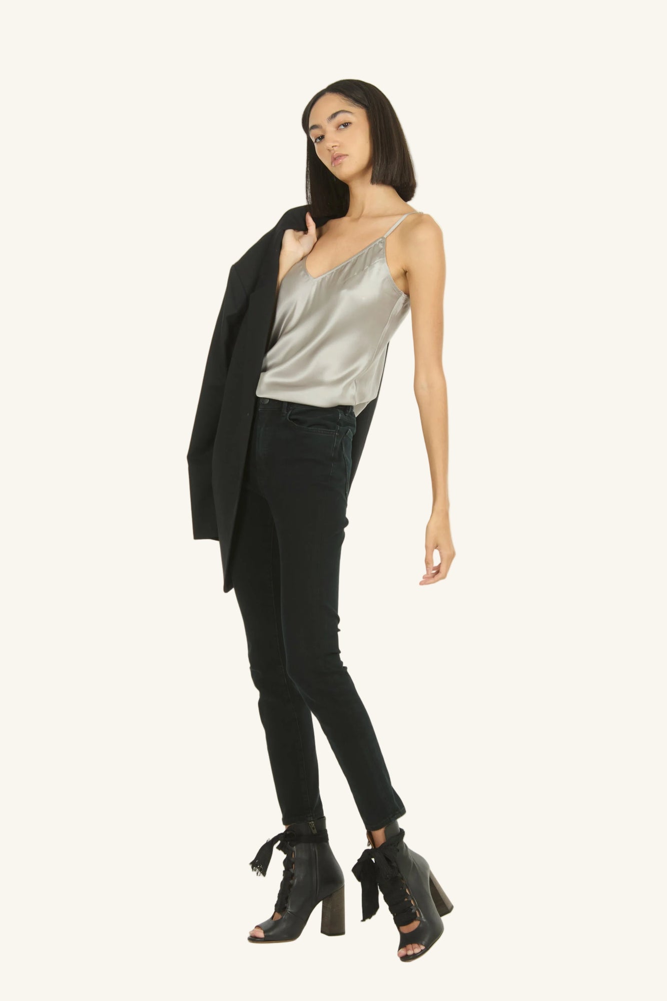 Adina Cami Top | Silver
