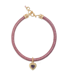 Camille Amethyst Heart Necklace - Loren Hope