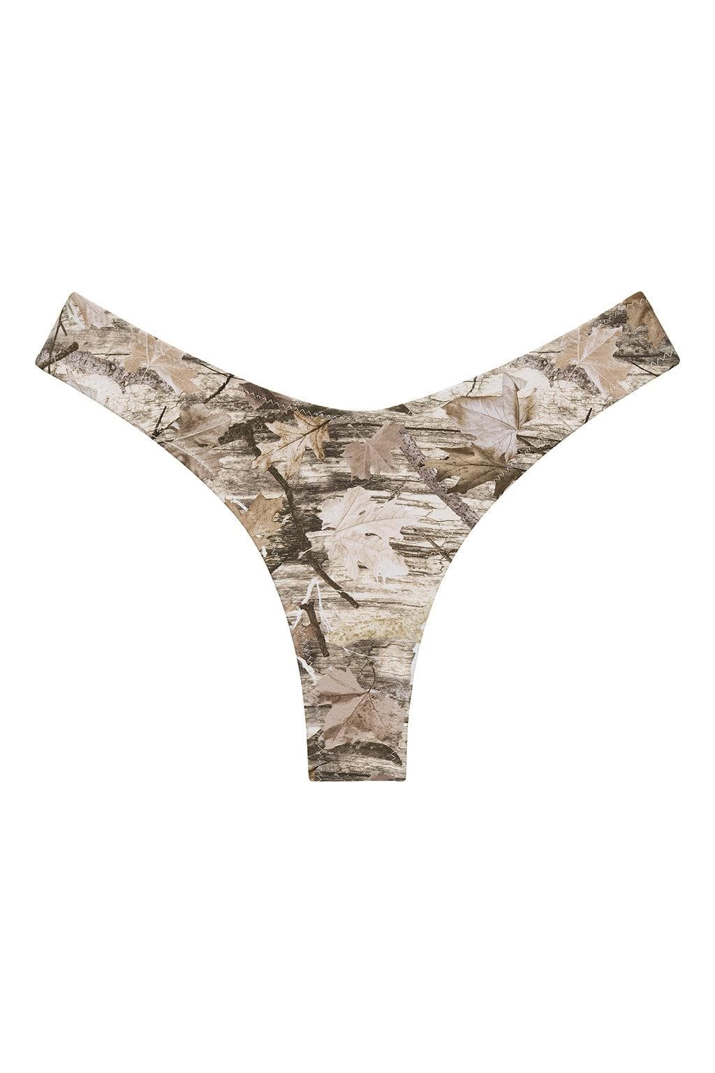 Added Coverage Lulu Zig Zag Stitch Bikini Bottom | Camo