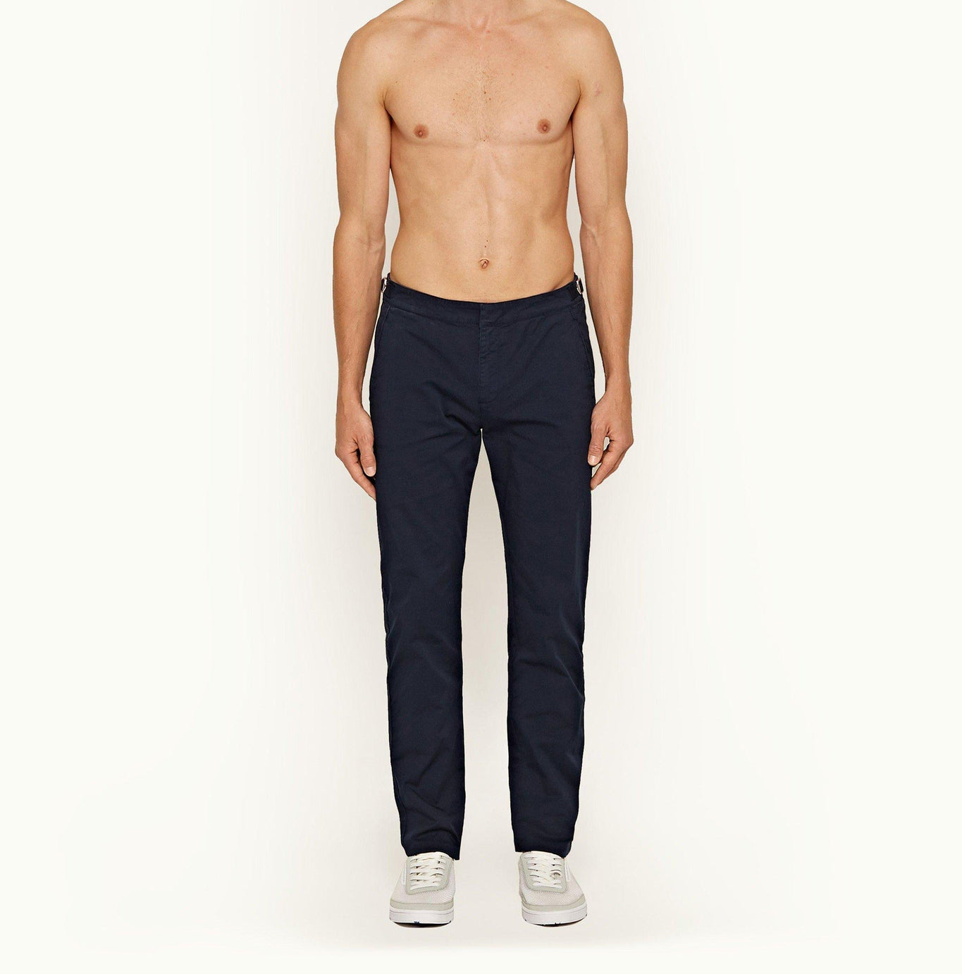 Campbell Slim Fit Stretch Chinos | Navy