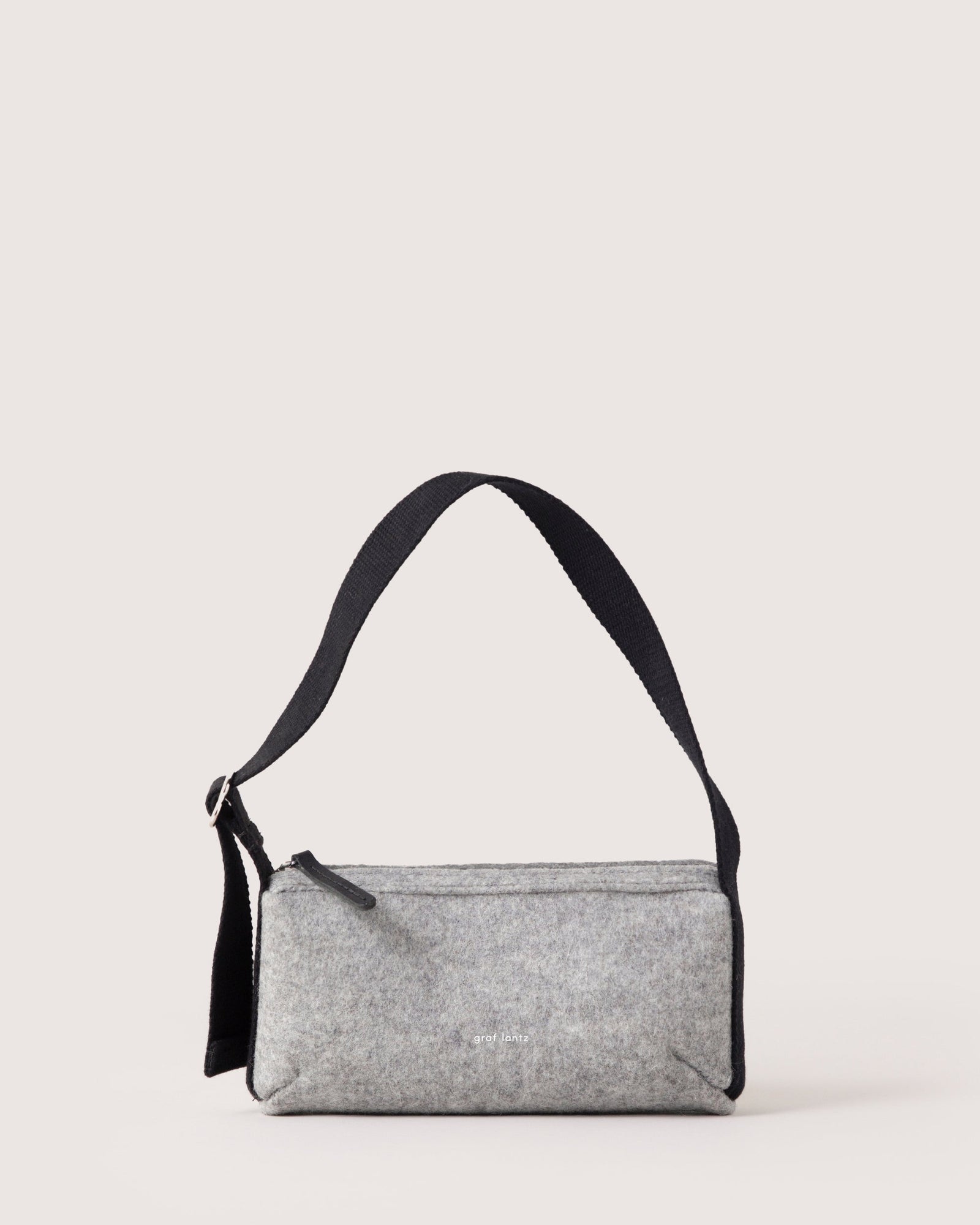 Campus Merino Wool Shoulder Bag | Granite