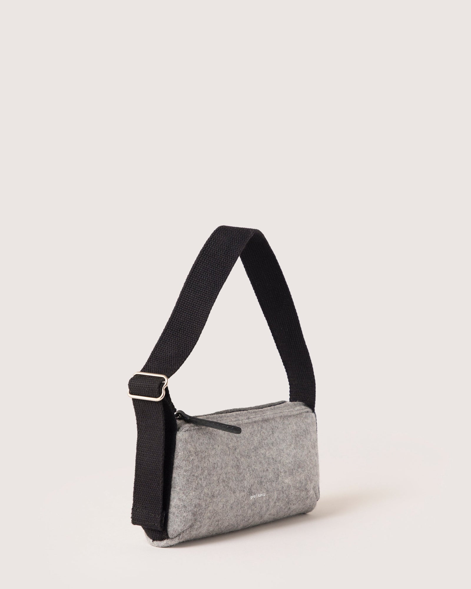 Campus Merino Wool Shoulder Bag | Granite