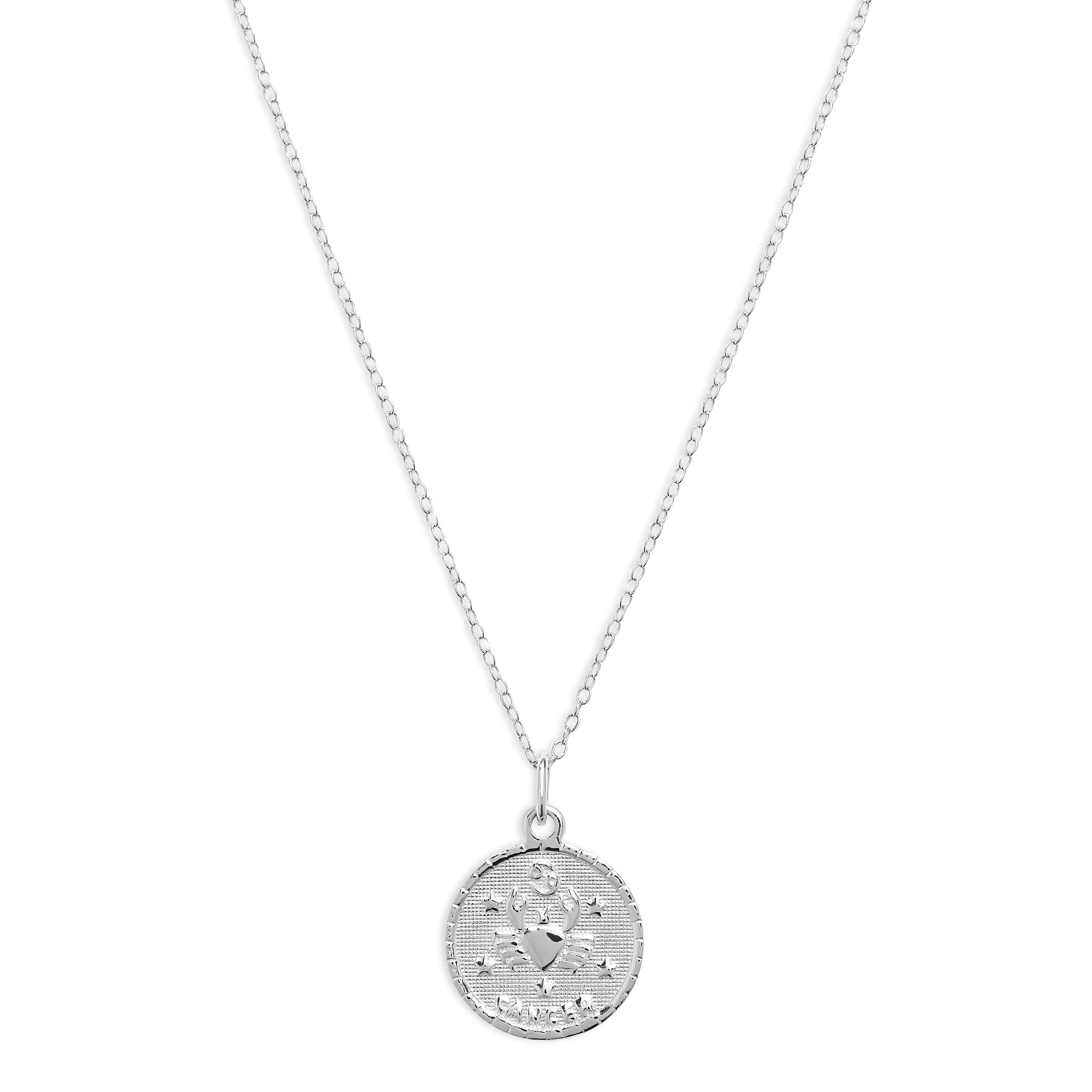 The Zodiac Medal Necklace | Gold Vermeil & Sterling Silver