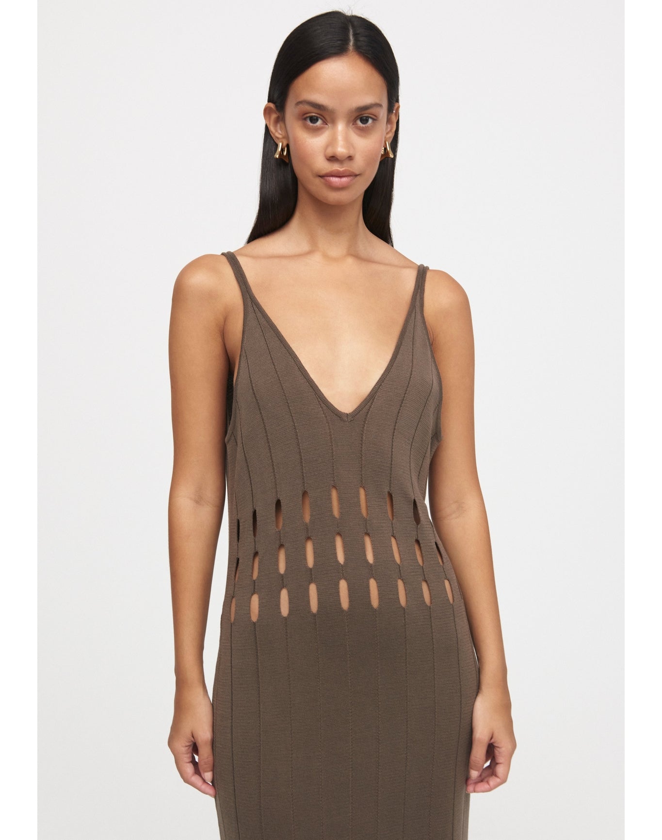 Candle | Long Fringe Dress | Bronze