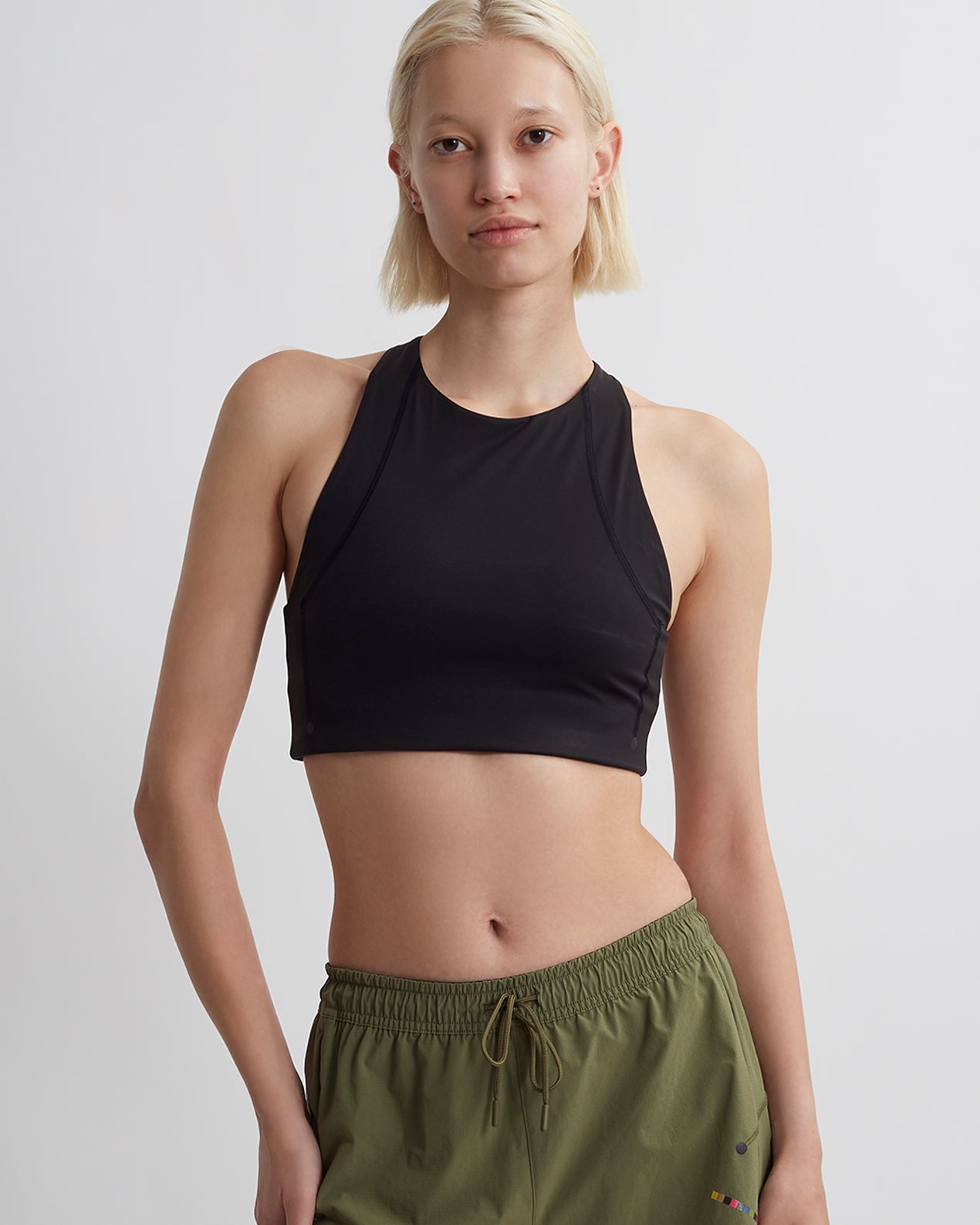 Black | All Terrain High Neck Sports Bra