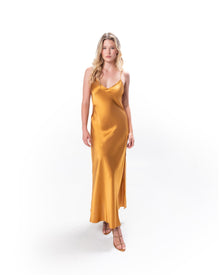 New Bronze Mossy Maxi Slip Dress | Bronze