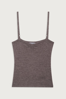 Carmen lightweight knit tank dark pearl