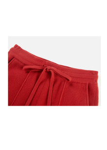 Cashmere Jogger Pants | Red