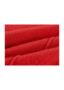 Cashmere Jogger Pants | Red