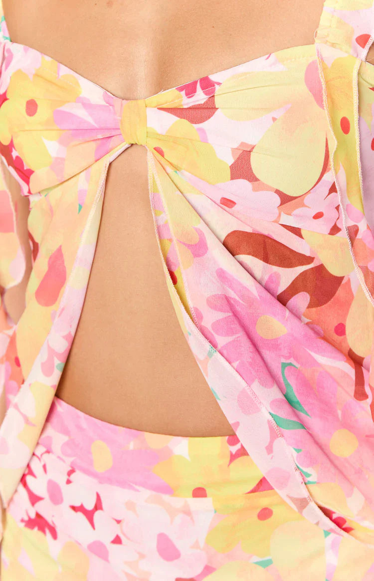 Caspian Girl Print Top | Strawberry