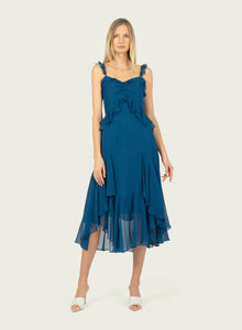 Inessa Dress | Deep Sea Blue
