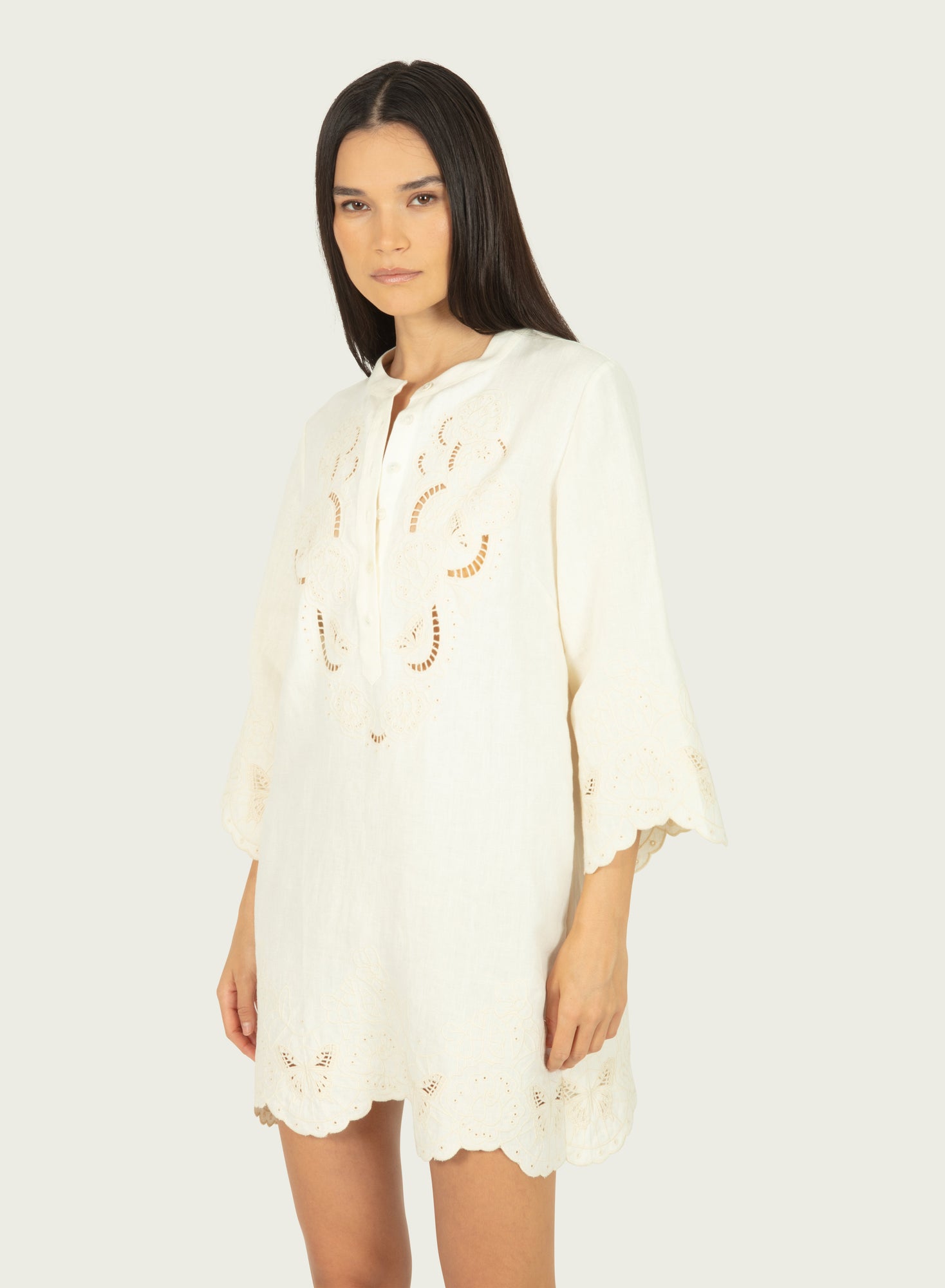 Navia Dress | Antique Creme