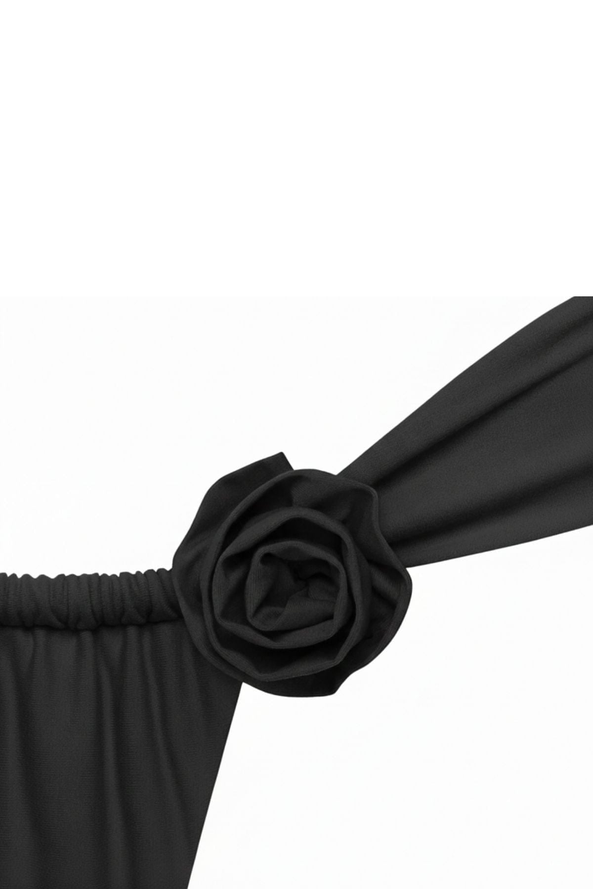 Charcoal Removable Rose Pin