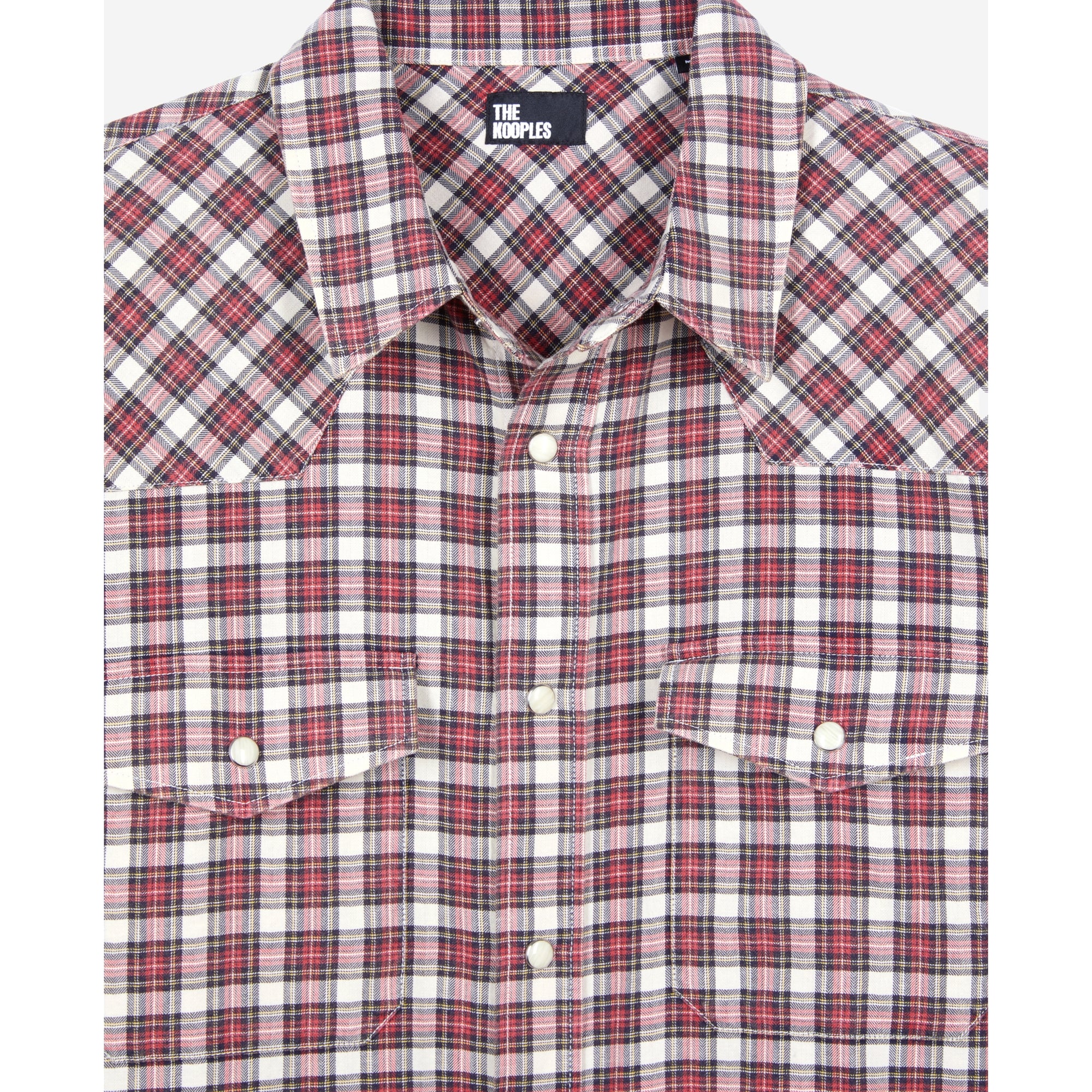 Checked Shirt | Men | Black Ecru Red