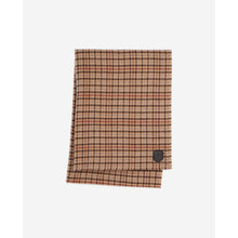 Checked Wool Scarf | Women | Beige x Brown x Black