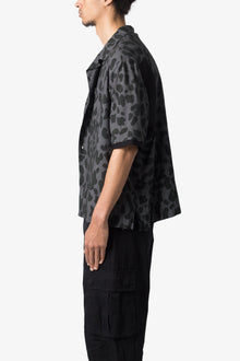 Cheetah Cargo Shirt | Black x Grey