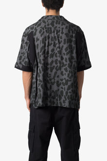 Cheetah Cargo Shirt | Black x Grey