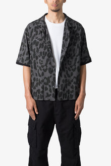 Cheetah Cargo Shirt | Black x Grey