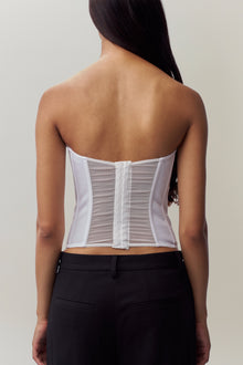 Womens | Chrys Corset | White/Black