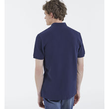 Classic Polo With Officer Collar | Men | Navy