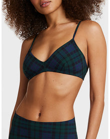 Classic Print Bralette | Tartan Plaid